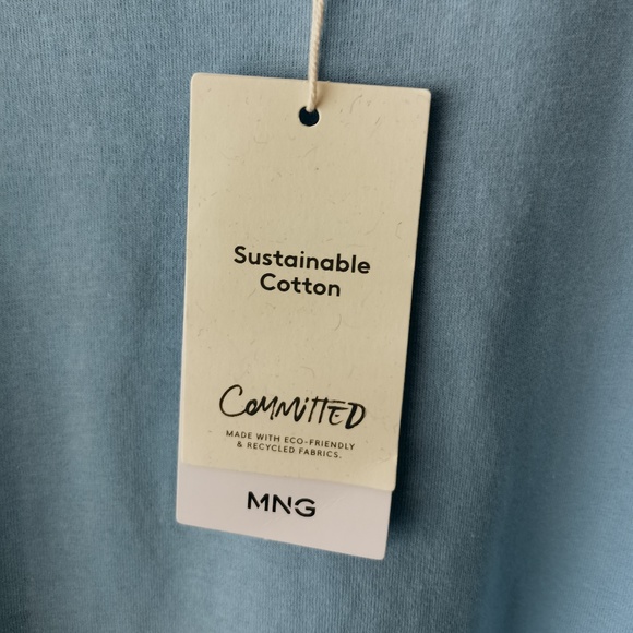 MANGO BUNDLE - Cropped cotton & Essential cotton-blend T-shirts - NWT (XL) - Picture 9 of 16